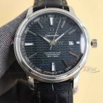 Perfect Copy Omega Citizen 8215 Automatic Black Dial 40mm Leather Strap Men's Watch 